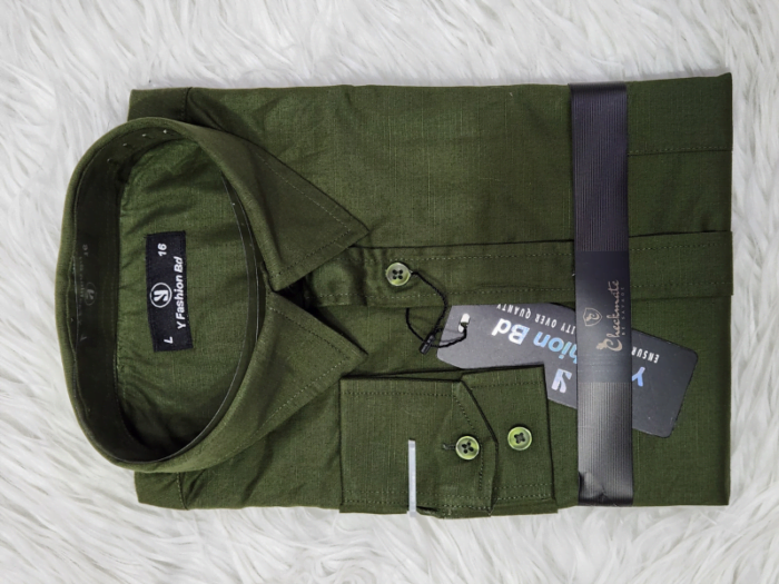 Export quality fancy cotton fabrics solid colour Shirt