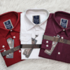 Combo Export quality fancy cotton fabrics solid color Shirt