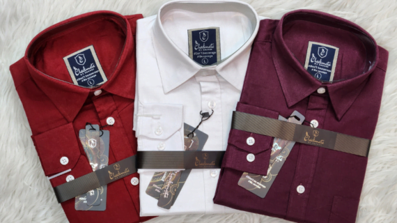 Combo Export quality fancy cotton fabrics solid color Shirt