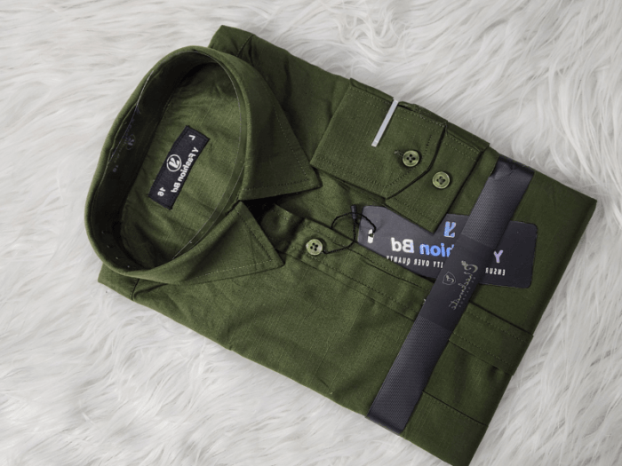 Export quality fancy cotton fabrics solid colour Shirt