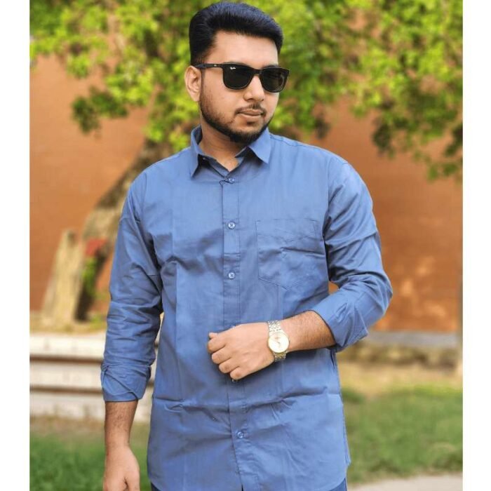 Export quality fancy cotton fabrics solid colour Shirt