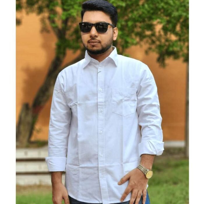 Export quality oxford cotton fabrics solid color Shirt