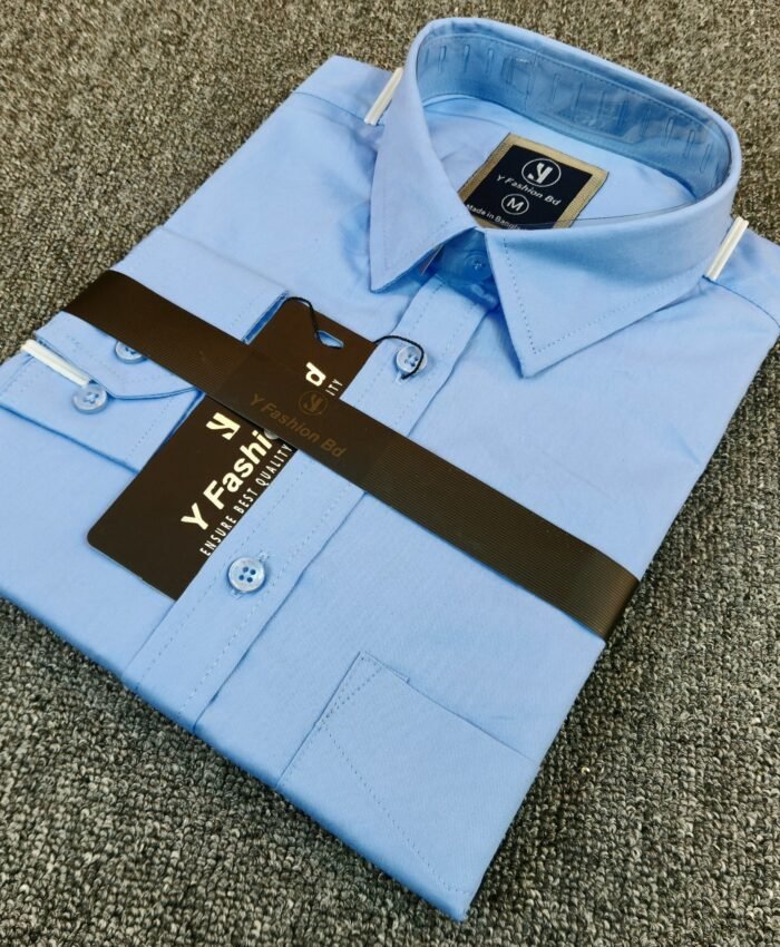 Indian Shirton Cotton Fabrics Sky Bluse