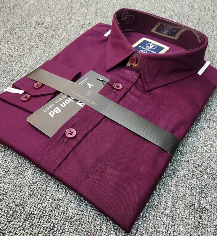 Indian Shirton Cotton Fabrics Purple