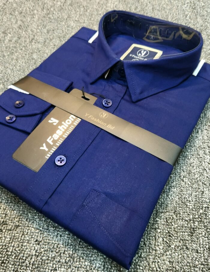 Indian Shirton Cotton Fabrics Nevy Blue