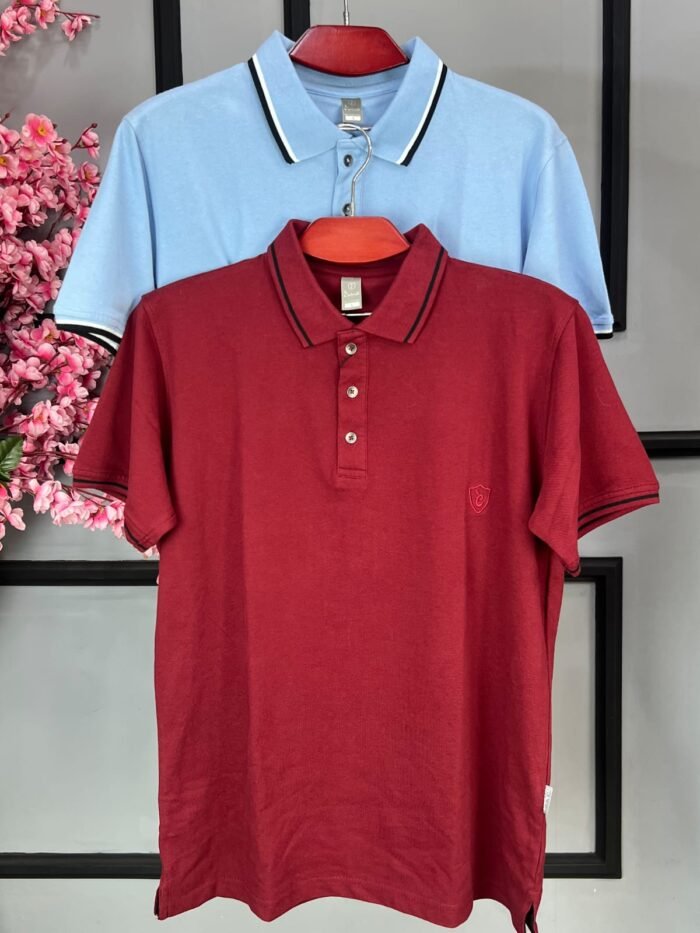 PK Cotton Combo Merun And Sky- 2XL